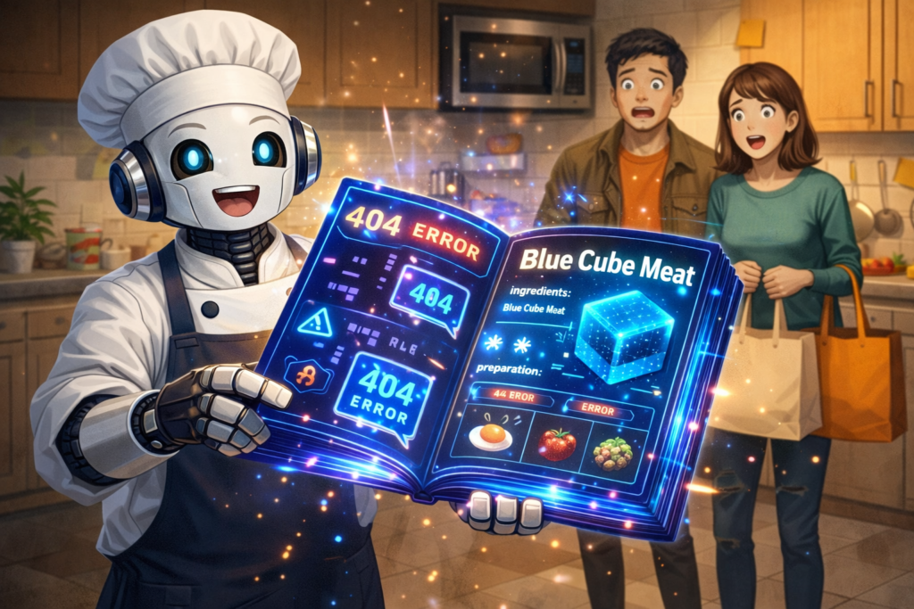 存在しないレシピを堂々と紹介するAIの画像